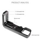 YELANGU YLG0715A 1/4 inch Vertical Shoot Quick Release L Plate Bracket Base Holder for Sony A6300 / A6000 / A6100 / A6400 / A6500 (Black) - 6
