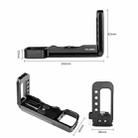 YELANGU YLG0715A 1/4 inch Vertical Shoot Quick Release L Plate Bracket Base Holder for Sony A6300 / A6000 / A6100 / A6400 / A6500 (Black) - 7