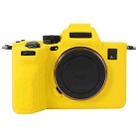 For Sony ILCE-7RM5 / Alpha 7R V Soft Silicone Protective Case (Yellow) - 1
