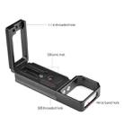 YELANGU CL6 YLG0712A Vertical Shoot Quick Release L Plate Bracket Base Holder for Sony A9 (ILCE-9) / A7 III/ A7R III(Black) - 7