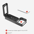 YELANGU CL6 YLG0712A Vertical Shoot Quick Release L Plate Bracket Base Holder for Sony A9 (ILCE-9) / A7 III/ A7R III(Black) - 8