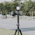 YELANGU PC09 Handheld Grip Holder Bracket + Photography Fill Light + Microphone with Mobile Phone Metal Clamp (Black) - 6