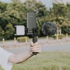 YELANGU PC09 Handheld Grip Holder Bracket + Photography Fill Light + Microphone with Mobile Phone Metal Clamp (Black) - 8