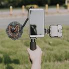 YELANGU PC09 Handheld Grip Holder Bracket + Photography Fill Light + Microphone with Mobile Phone Metal Clamp (Black) - 9