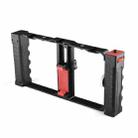 YELANGU PC02A Vlogging Live Broadcast Plastic Cage Video Rig Filmmaking Stabilizer Bracket for iPhone, Galaxy, Huawei, Xiaomi, HTC, LG, Google, and Other Smartphones(Black) - 2