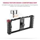 YELANGU PC02A Vlogging Live Broadcast Plastic Cage Video Rig Filmmaking Stabilizer Bracket for iPhone, Galaxy, Huawei, Xiaomi, HTC, LG, Google, and Other Smartphones(Black) - 3
