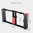 YELANGU PC02A Vlogging Live Broadcast Plastic Cage Video Rig Filmmaking Stabilizer Bracket for iPhone, Galaxy, Huawei, Xiaomi, HTC, LG, Google, and Other Smartphones(Black) - 8