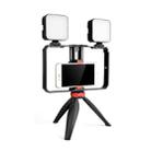 YELANGU PC203 YLG1801C Vlogging Live Broadcast LED Selfie Light Smartphone Video Rig Handle Stabilizer Plastic Bracket Tripod Kits - 1