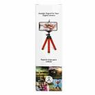 Mini Octopus Flexible Foam Tripod Holder with Phone Clamp & Remote Control (Red) - 7