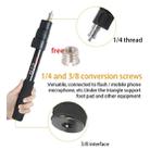BEXIN P-264L Portable Outdoor Photography Camera Aluminum Alloy Hand-held Lamp Stand Monopod (Black) - 5