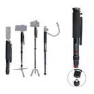 BEXIN P308A Portable Travel Outdoor DSLR Camera Aluminum Alloy Monopod Holder (Black) - 1