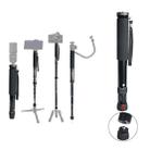 BEXIN P308B Portable Travel Outdoor DSLR Camera Aluminum Alloy Monopod Holder (Black) - 1