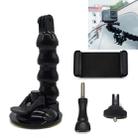 Hose Snake Arm Car Sucker Four-section Universal Suction Cup + Phone Clip for GoPro / Xiaoayi / Xiaomi / AKASO EK5000 / Other Sport Cameras - 1