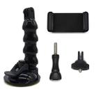 Hose Snake Arm Car Sucker Four-section Universal Suction Cup + Phone Clip for GoPro / Xiaoayi / Xiaomi / AKASO EK5000 / Other Sport Cameras - 2