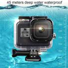 For GoPro HERO8 Black 45m Waterproof Housing Protective Case with Buckle Basic Mount & Screw & Floating Bobber Grip & Strap & Anti-Fog Inserts(Black) - 3