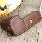 1/4 inch Thread PU Leather Camera Half Case Base for Canon EOS 90D (Coffee) - 5