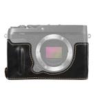 1/4 inch Thread PU Leather Camera Half Case Base for FUJIFILM XE4 (Black) - 1