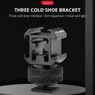 YELANGU A681 Triple Heads Hot Shoe Mount Adapter Flash Holder Bracket (Black) - 2
