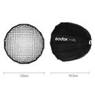 Godox P120L Diameter 120cm Parabolic Softbox Reflector Diffuser for Studio Speedlite Flash Softbox(Black) - 4