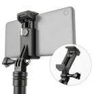 Selfie Sticks Monopods Mount Phone Clamp for iPhone, Samsung, HTC, Sony, LG and other Smartphones, Clip Range: 6-9cm(Black) - 1