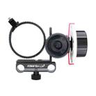 YELANGU F0 Camera Follow Focus with Gear Ring Belt for Canon / Nikon / Video Cameras / DSLR Cameras (Red) - 2