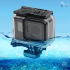 45m Waterproof Housing Protective Case + Touch Screen Back Cover for GoPro NEW HERO /HERO6 /5, with Buckle Basic Mount & Screw, No Need to Remove Lens (Transparent) - 1