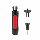 Multi-functional Foldable Tripod Holder Selfie Monopod Stick for GoPro, Insta360, DJI and Other Action Cameras, Length: 12-23cm(Red) - 2