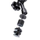 7 inch Adjustable Friction Articulating Magic Arm + Large Claws Clips (Black) - 4