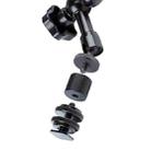 7 inch Adjustable Friction Articulating Magic Arm + Large Claws Clips with Phone Clamp (Black) - 4