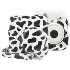 Milk Cow Full Body PU Leather Case Camera  Bag with Strap for FUJIFILM instax mini 7+ - 1