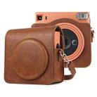 Full Body PU Leather Case Camera  Bag with Strap for FUJIFILM instax Square SQ1 (Brown) - 1