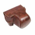 Full Body Camera PU Leather Case Bag for Sony LCE-7C / Alpha 7C / A7C 28-60mm / 40.5mm Lens(Coffee) - 1