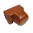 Full Body Camera PU Leather Case Bag for Sony LCE-7C / Alpha 7C / A7C 28-60mm / 40.5mm Lens(Brown) - 1