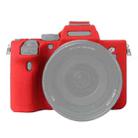 For Sony A7R4 Soft Silicone Protective Case(Red) - 1