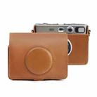 Retro Full Body Camera PU Leather Case Bag with Strap for FUJIFILM instax mini Evo(Brown) - 1