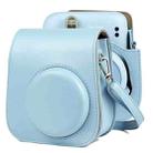 Solid Color Full Body Camera Leather Case Bag with Strap for FUJIFILM Instax mini 11 (Blue) - 1