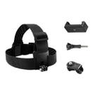 Elastic Mount Belt Adjustable Head Strap with Phone Clamp & Screw & S-type Adapter for GoPro HERO10 Black / HERO9 Black /8 /7 /6 /5, Xiaoyi and Other Action Cameras, Smarphones(Black) - 1