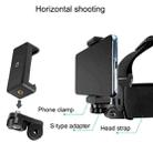 Elastic Mount Belt Adjustable Head Strap with Phone Clamp & Screw & S-type Adapter for GoPro HERO10 Black / HERO9 Black /8 /7 /6 /5, Xiaoyi and Other Action Cameras, Smarphones(Black) - 4