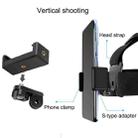 Elastic Mount Belt Adjustable Head Strap with Phone Clamp & Screw & S-type Adapter for GoPro HERO10 Black / HERO9 Black /8 /7 /6 /5, Xiaoyi and Other Action Cameras, Smarphones(Black) - 5