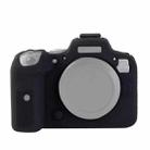 For Canon EOS R6 Litchi Texure Soft Silicone Case(Black) - 1