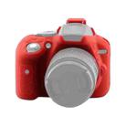 Soft Silicone Protective Case for Nikon D5300(Red) - 1