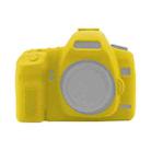 For Canon EOS 5D Mark II Soft Silicone Protective Case(Yellow) - 1