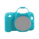 For Canon EOS 200D / EOS 200D Mark II Soft Silicone Protective Case(Blue) - 1