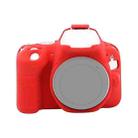 For Canon EOS 200D / EOS 200D Mark II Soft Silicone Protective Case(Red) - 1