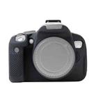 For Canon EOS 600D Soft Silicone Protective Case(Black) - 1