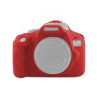 Soft Silicone Protective Case for Canon EOS 2000D (Red) - 1