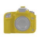 For Nikon D600 / D610 Soft Silicone Protective Case(Yellow) - 1