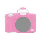 For Canon EOS M50 Mark II / M50 II Soft Silicone Protective Case(Rose Red) - 1