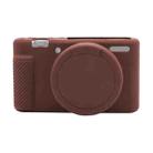 Soft Silicone Protective Case for Sony ZV-1 (Coffee) - 1