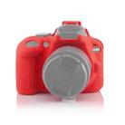 Soft Silicone Protective Case for Nikon D3400 / D3300 (Red) - 1